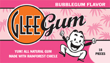 Glee Chewing Gum Bubble Gum 12 boxes w/ 18 pieces per box