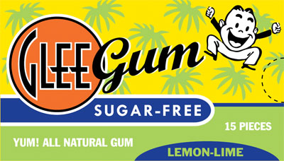 Glee Gum Natural Gum; Sugarless Lemon- Lime                           16 PC