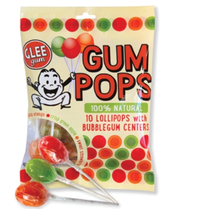 Glee Gum Gum Pops; Assorted Flavors                                   10 CT