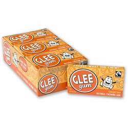 Glee Gum Natural Gum; Tangerine 16 PC