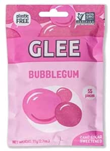 Glee Gum Resealable Pack Of Natural Gum;  Bubblegum 55 CT