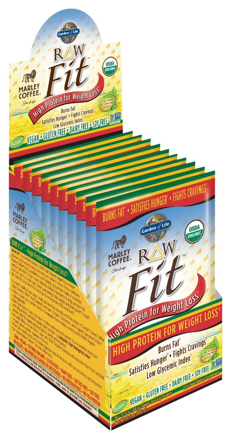 Garden of Life - Organic Raw Fit Coffee 10ct Tray
