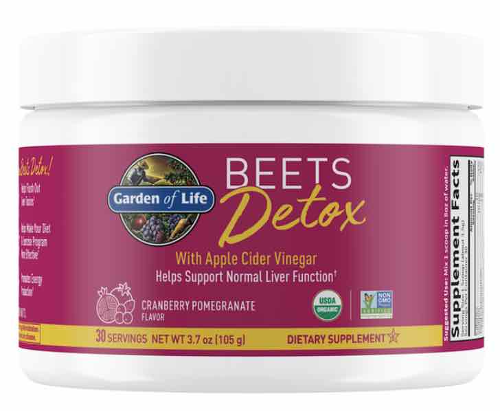 Garden of Life - Beets Detox Cranberry Pomegranate 105g Powder