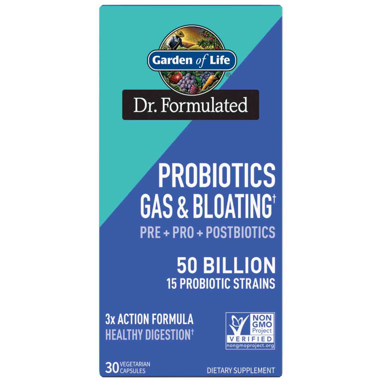 Garden of Life - Dr. Formulated Probiotics Gas and Bloating 50 Billion 30 Caps