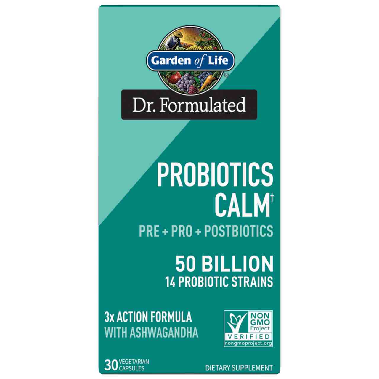 Garden of Life - Dr. Formulated Probiotics Calm 50 Billion 30 Capsules 
