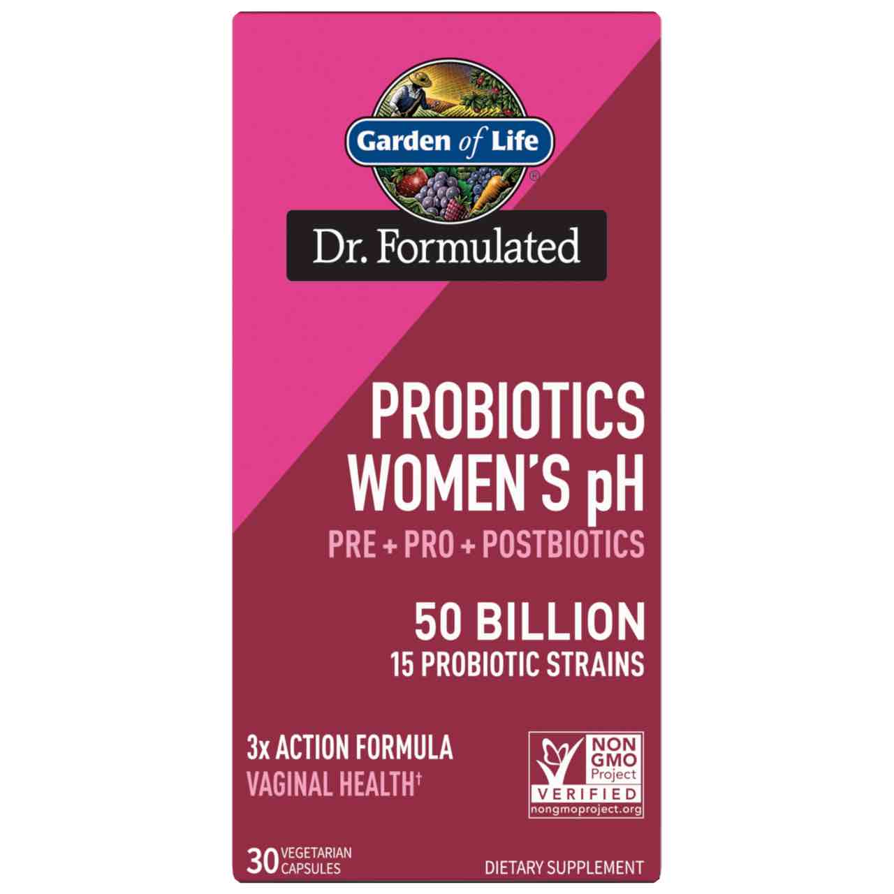 Garden of Life - Dr. Formulated Probiotics Women's pH 50 Billion 30 Capsules