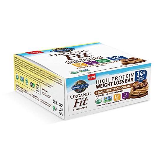 Garden of Life - Organic Fit Weight Loss Bar Peanut Butter Chocolate 12/2 oz     TEMPORARILY UNAVAILABLE