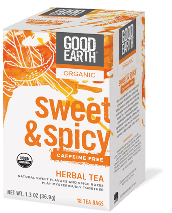 Good Earth Organic Sweet & Spicy Herbal Tea Caffeine Free 18 BAGs-OUT OF STOCK