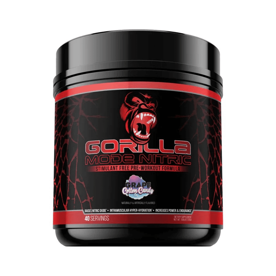 Gorilla Mode Nitric Non-Stimulant Pre-Workout Cotton Candy 40 serv