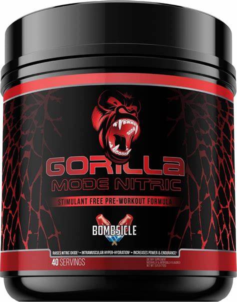 Gorilla Mode Nitric Non-Stimulant Pre-Workout Bombsicle 40 serv