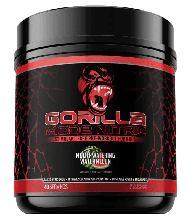 Gorilla Mode Nitric Non-Stimulant Pre-Workout Watermelon 40 serv