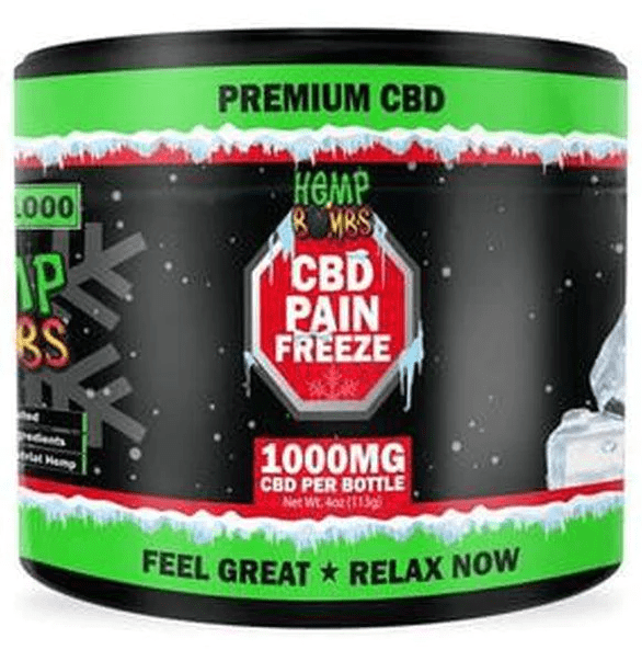 Hemp Bombs - CBD PAIN FREEZE 1000mg 4oz Cream