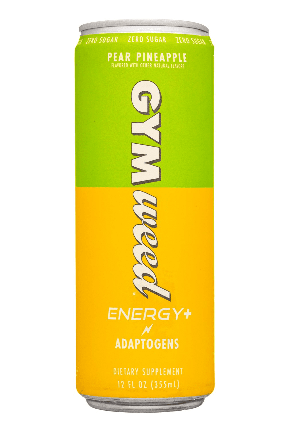 GYM WEED Adaptogen Power Energy Pear Pineapple 12/pk