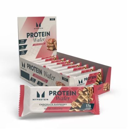 MYPROTEIN Wafer 15g Protein Chocolate Raspberry Flavor 10 bars