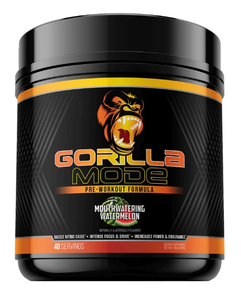 Gorilla Mode Pre-Workout Mouthwatering Watermelon 40 serv