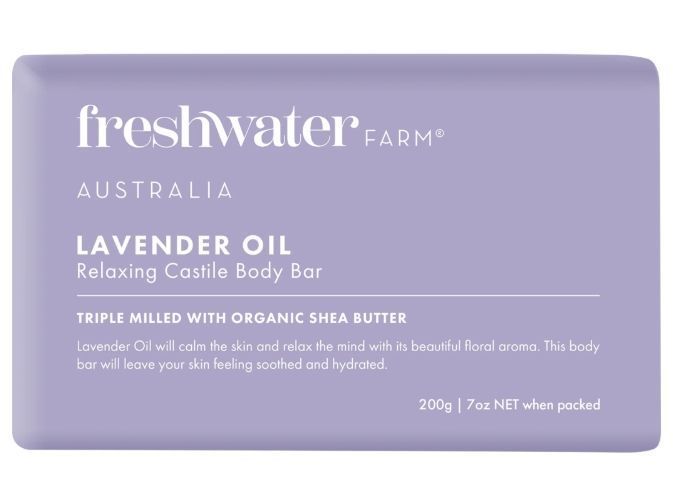 FreshWater Farm Castile Body Bar Lavender 7 oz