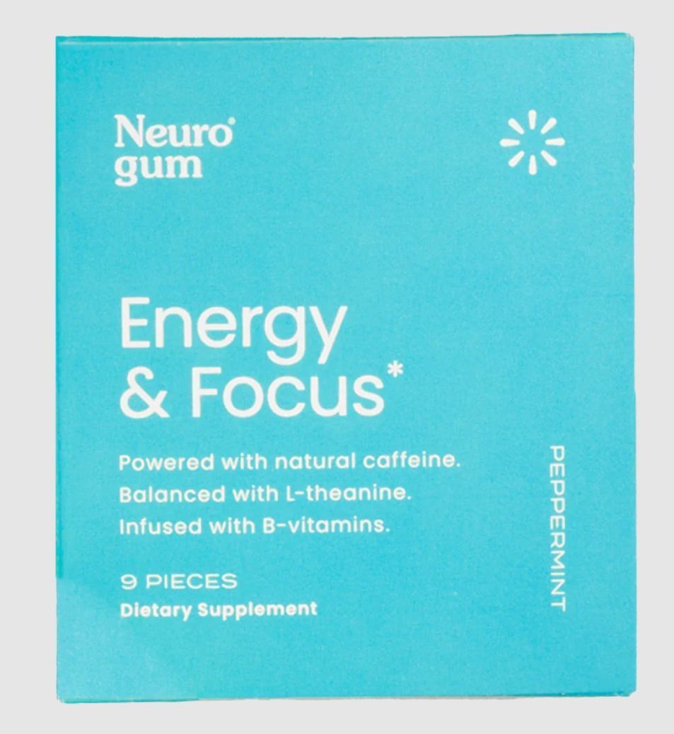 Neuro  Energy & Focus Gum Peppermint Flavor 9 Pieces 