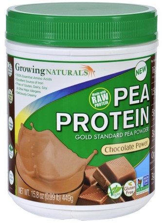 Growing Natural Pea Protein Powder Chocolate 15.8oz
