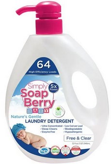 Growing Natural - Simply Soapberry Baby Laundry Detergent 64 Load 32oz