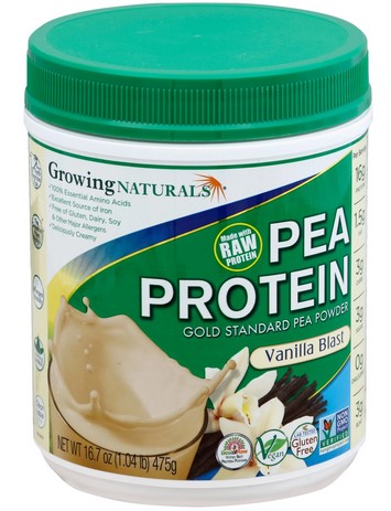 Growing Naturals - Pea Protein Powder Vanilla 16.7oz