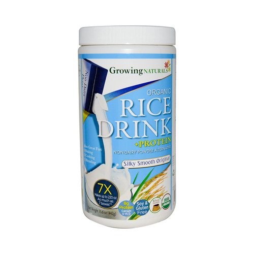 Growing Naturals - Rice Drink Powder Vanilla Organic 1 lb