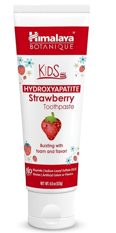 Himalaya Kids Toothpaste Hydroxyapatite Strawberry 4 OZ