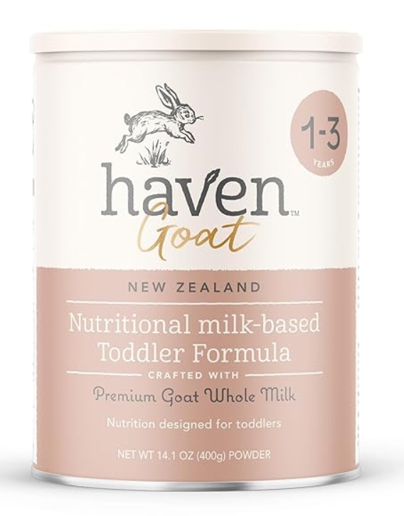 Haven Goat Toddler Formula Grass Fed Whole Goat Milk Powder  14.1 oz 17 Servings
