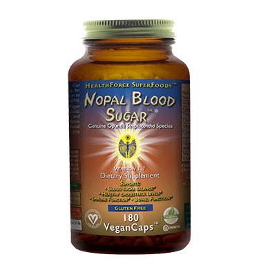 Health Force - Nopal Blood Sugar 180 count VeganCaps