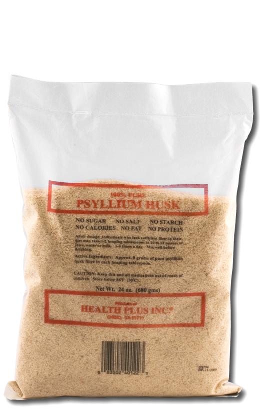 Health Plus - 100% Pure Psyllium Husks Plastic Bag 24 oz-OUT OF STOCK