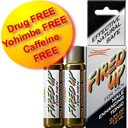 Health Support - Fired Up for Men 2 Bottles - .34oz per Bottle (Each Bottle is 1 Use) 