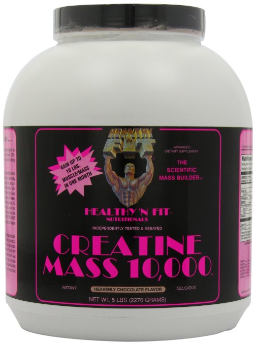 Healthy N Fit - Creatine Mass 10,000 Chocolate 5 lb Powder