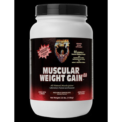 Healthy N Fit - Muscluar Weight Gain 3 Choc 2.5lb. Powder