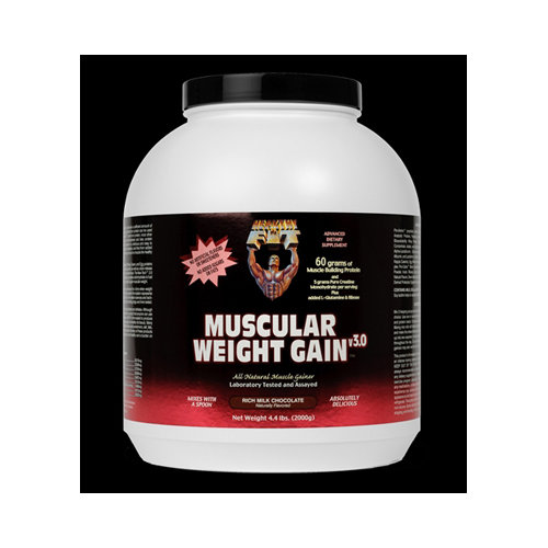 Healthy N Fit - Muscular Weight Gain 3 Choc 4.4lb. Powder