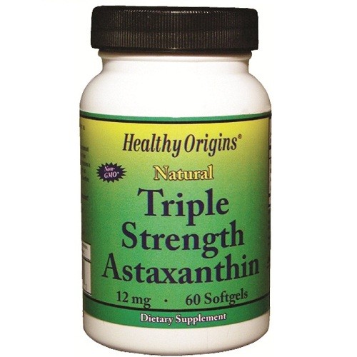 Healthy Origins Astaxanthin 12mg (Triple Strength) 60 Softgel