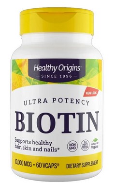 Healthy Origins Biotin 10,000 MCG 60 CAP VEGI