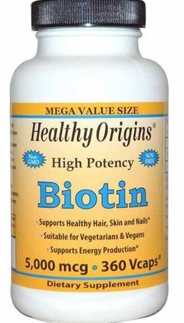 Healthy Origins Biotin 5,000 MCG 360 CAP VEGI