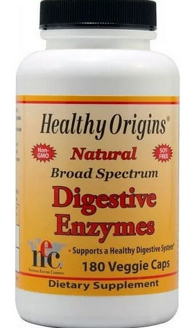 Healthy Origins Digestive Enzymes Broad Spectrum 180caps