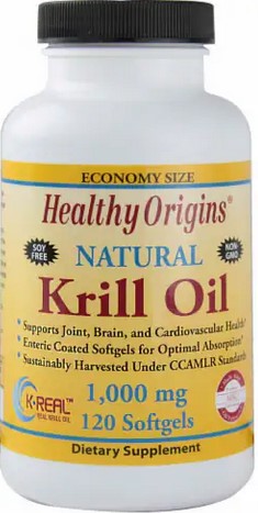 Healthy Origins Krill Oil 1000mg 120 softgels