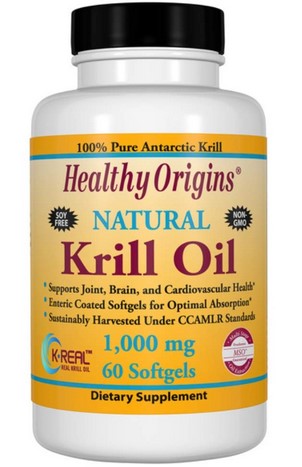 Healthy Origins Krill Oil 1000mg 60 SOFTGEL