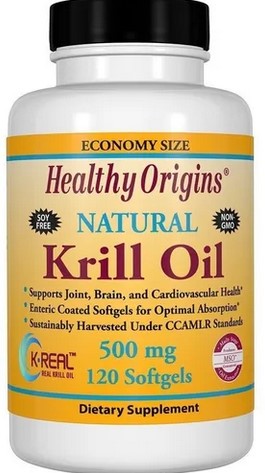 Healthy Origins Krill Oil 500mg 120 softgel