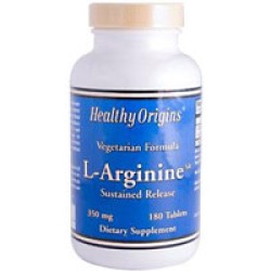 Healthy Origins L-Arganine-SR 350mg (Sustained Release) 180 Tablets