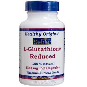 Healthy Origins L-Glutathione (Natural) 500mg 60 Capsules