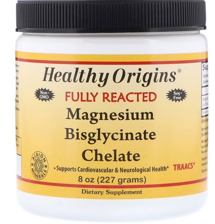 Healthy Origins Magnesium Bisglycinate Chelate 8 Oz