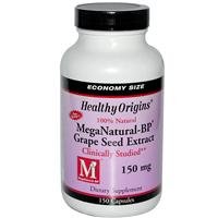 Healthy Origins Mega Natural BP-Grape Seed Extract 150mg 150 Capsules