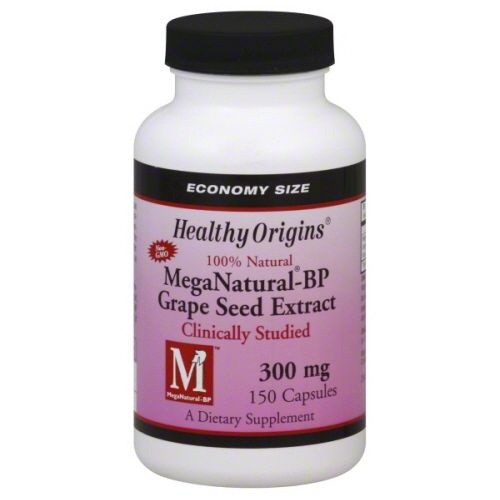 Healthy Origins Mega Natural BP-Grape Seed Extract 300mg 150 Capsules