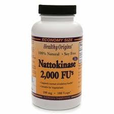 Healthy Origins Nattokinase 2,000 FU's 100mg 180 Vegicaps