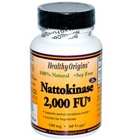 Healthy Origins Nattokinase 2,000 FU's 100mg 60 Vegicaps