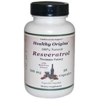 Healthy Origins Resveratrol 300mg (Trans-Resveratrol) 60 Vegicaps