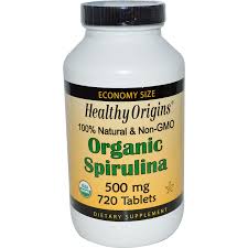 Healthy Origins Spirulina 500 mg  Organic Spirulina 720 tab