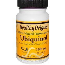 Healthy Origins Ubiquinol 100mg Soy Free Non-GMO 30 Softgel